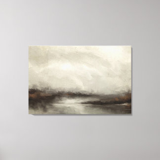 The Marsh Beckons Abstract Landscape Canvas Print