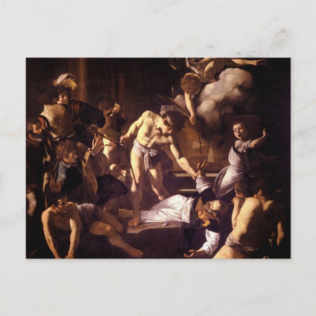 The Martyrdom of Saint Matthew by Caravaggio 1600 Postcard (Front)
