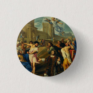The Martyrdom of Saint Stephen 3 Cm Round Badge
