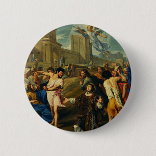 The Martyrdom of Saint Stephen 6 Cm Round Badge