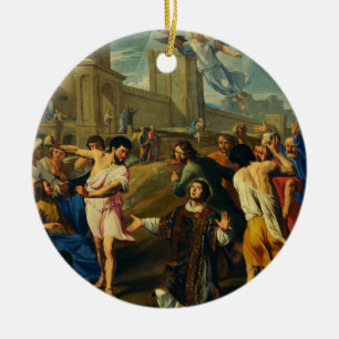 The Martyrdom of Saint Stephen Ceramic Tree Decoration