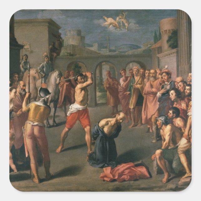 The Martyrdom of St.Paul Square Sticker (Front)
