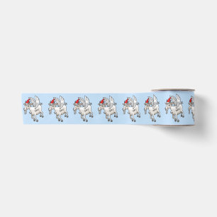 The Marvellous Flying Christmas Goat Satin Ribbon