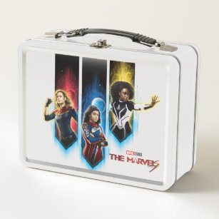 The Marvels Character Panels Graphic Metal Lunch Box