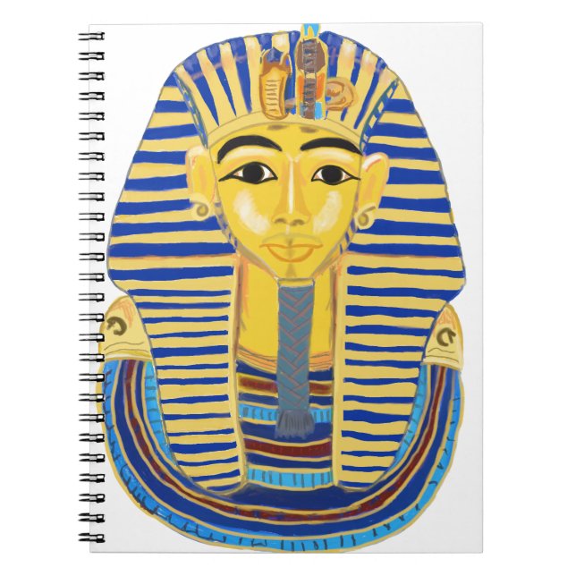 The Mask of Tutankhamun Spiral Notebook (Front)