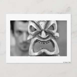 the mask -postcard postcard