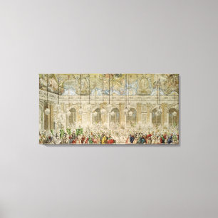 The Masked Ball at the Galerie des Glaces Canvas Print