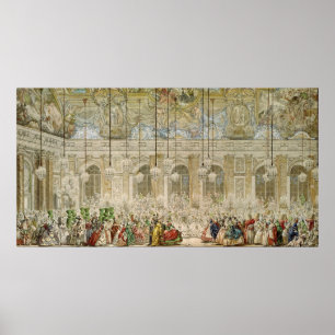 The Masked Ball at the Galerie des Glaces Poster