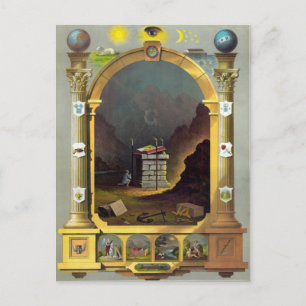 The Masonic Chart Postcard