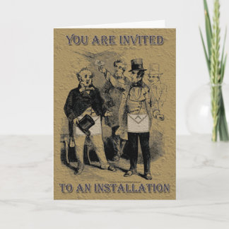 The Masonic Installation Invitation