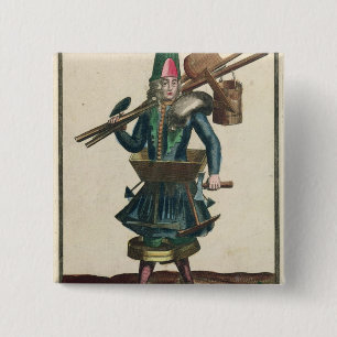 The Mason's Costume 15 Cm Square Badge