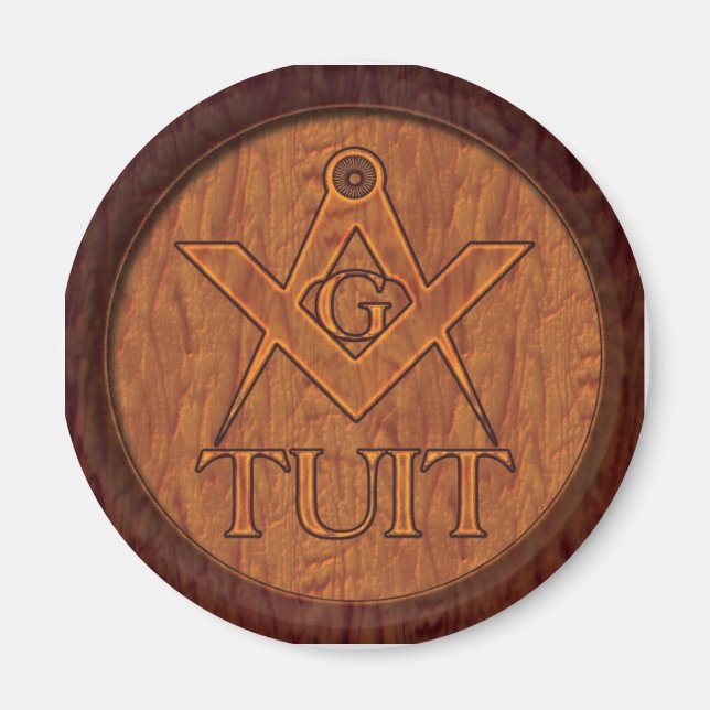 The Masons Round Tuit magnet (Front)