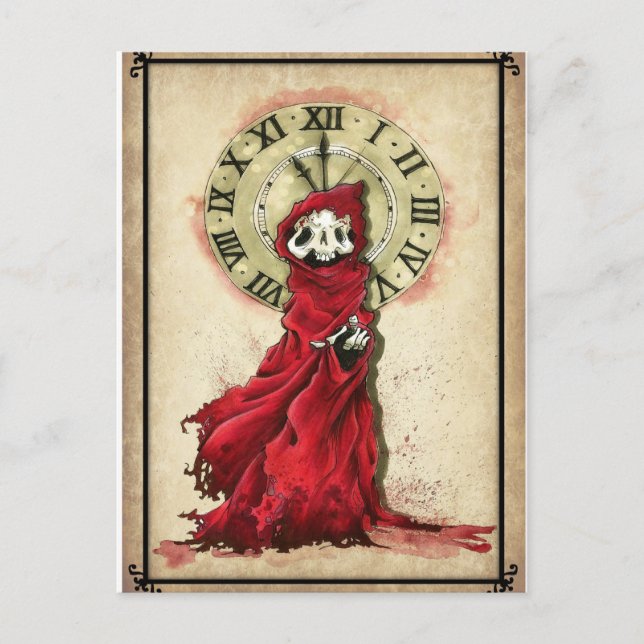 The Masque of the Red Death, Edgar Allan Poe Postcard (Front)