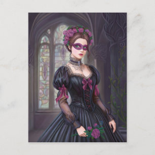The Masquerade Victorian Postcard