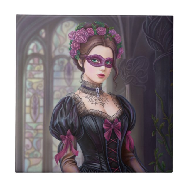 The Masquerade Victorian Tile (Front)