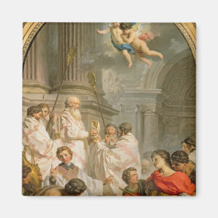 The Mass of St. Basil (oil on canvas) Magnet