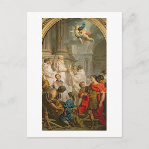 The Mass of St. Basil (oil on canvas) Postcard