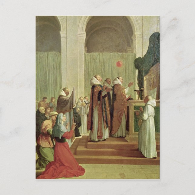 The Mass of St. Martin of Tours, 1654 Postcard (Front)