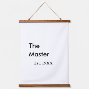 The Master boss name est year date man king title Hanging Tapestry
