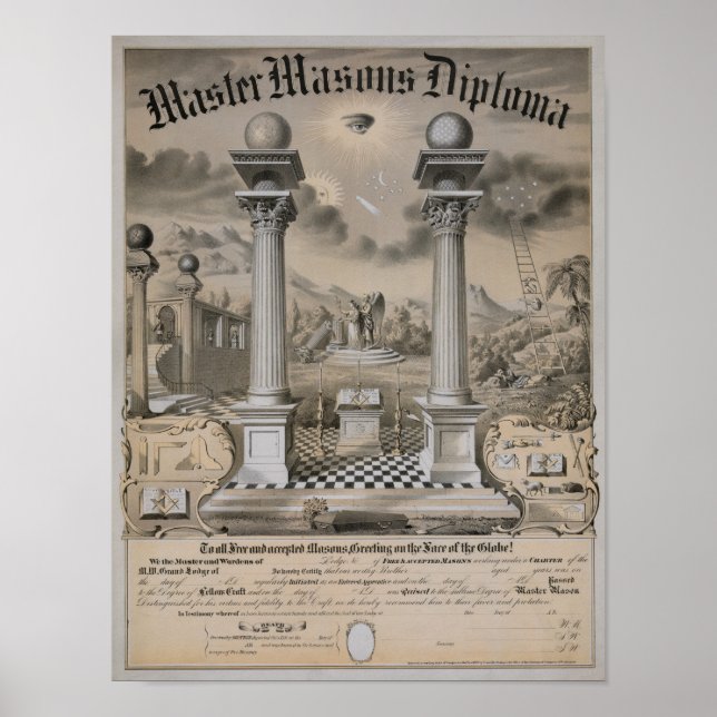 The Master Mason Diploma Poster (Front)