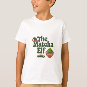 The Matcha Elf Funny Christmas Matcha Drink Lovers T-Shirt
