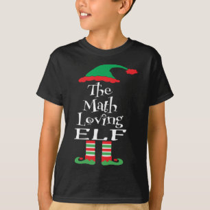 The Math Loving Elf Family Xmas Matching Teens You T-Shirt