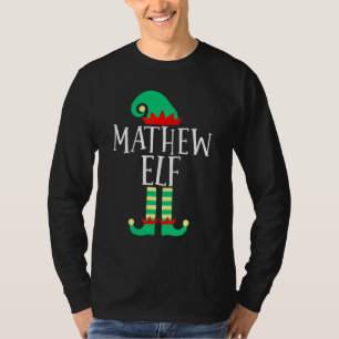 The Mathew Elf Family Matching Christmas Pyjamas T-Shirt