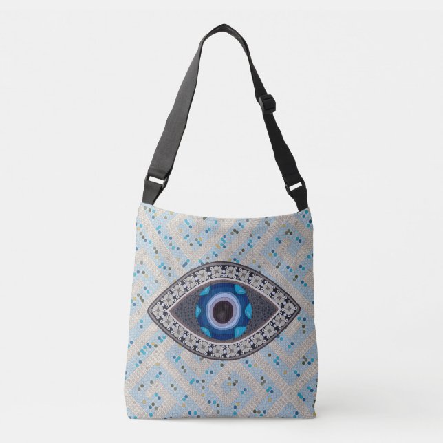The Mati - evil eye - series 2 - crossbody tote (Front)