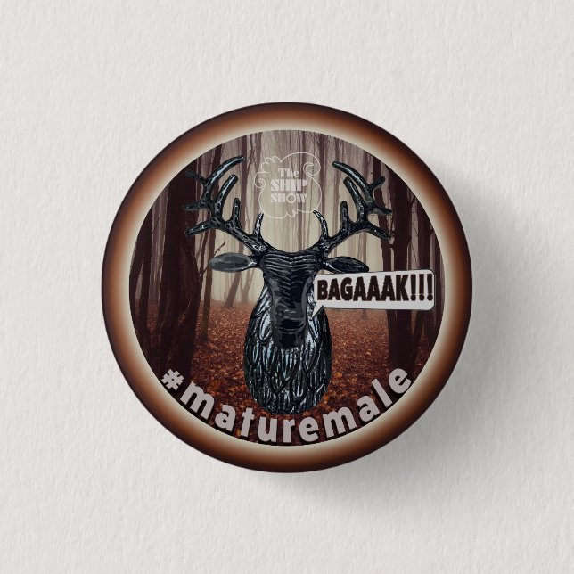 The Mature Male 3 Cm Round Badge (Front)