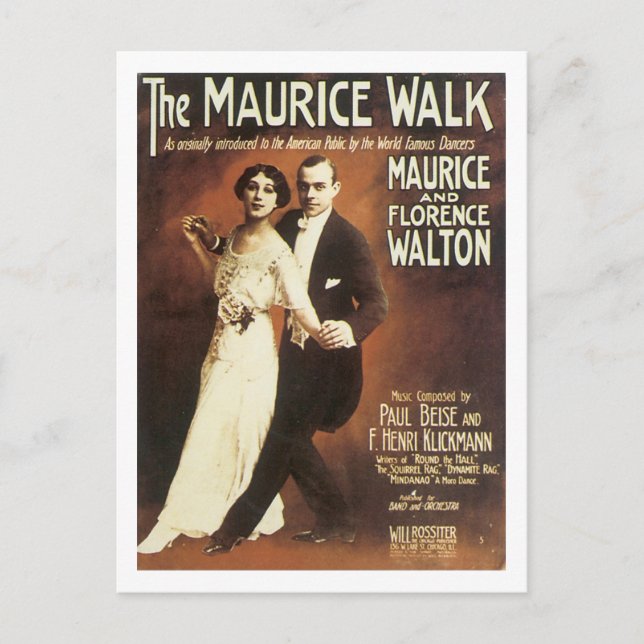 The Maurice Walk Vintage Songbook Cover Postcard (Front)