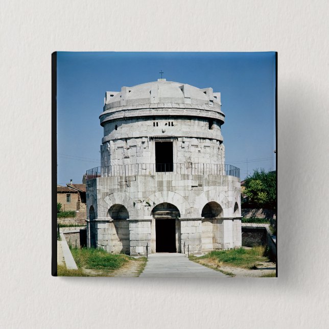 The Mausoleum of Theodoric 15 Cm Square Badge (Front)
