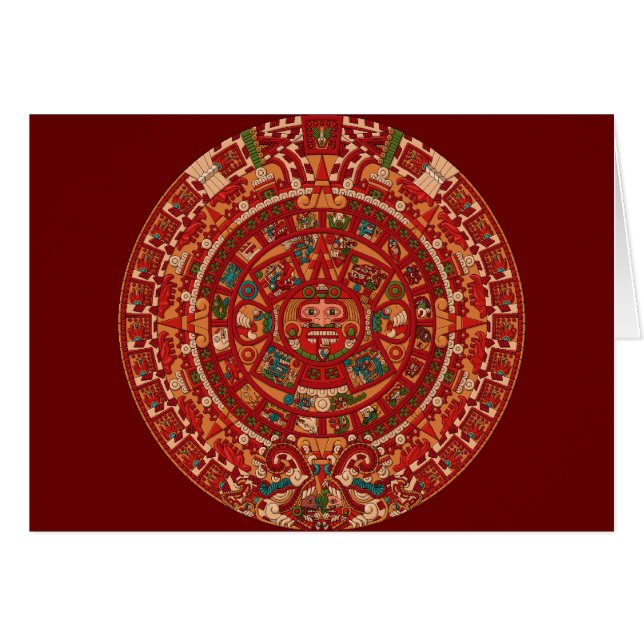 The Mayan (Aztec) Calendar Wheel (Front Horizontal)