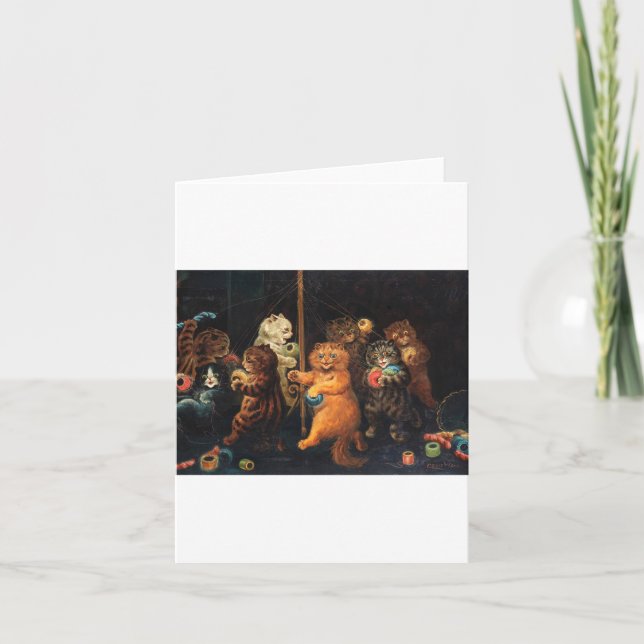 The Maypole By Louis Wain Card (Front)