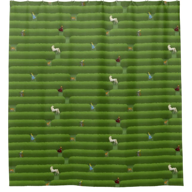 The Maze Fairytale Shower Curtain (Front)