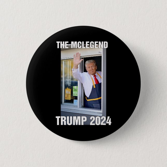 The Mclegend Trump  6 Cm Round Badge (Front)