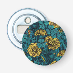 The meadow in yellow and blue bottle opener