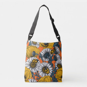 The meadow in yellow and blue crossbody bag
