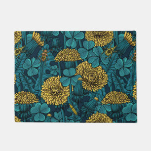 The meadow in yellow and blue doormat