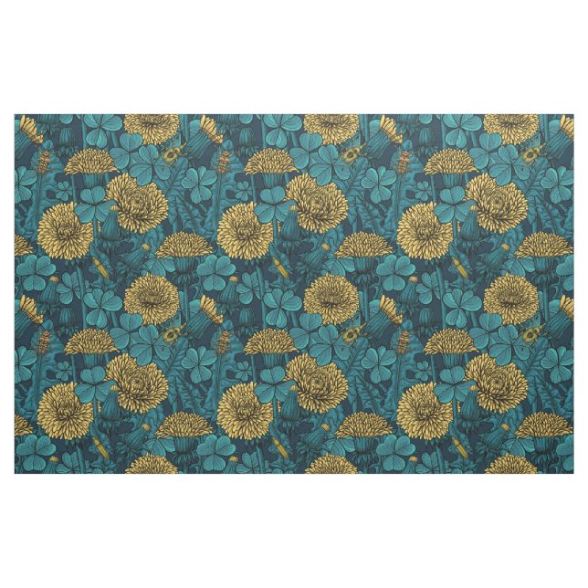 The meadow in yellow and blue fabric (Fat Quarter)