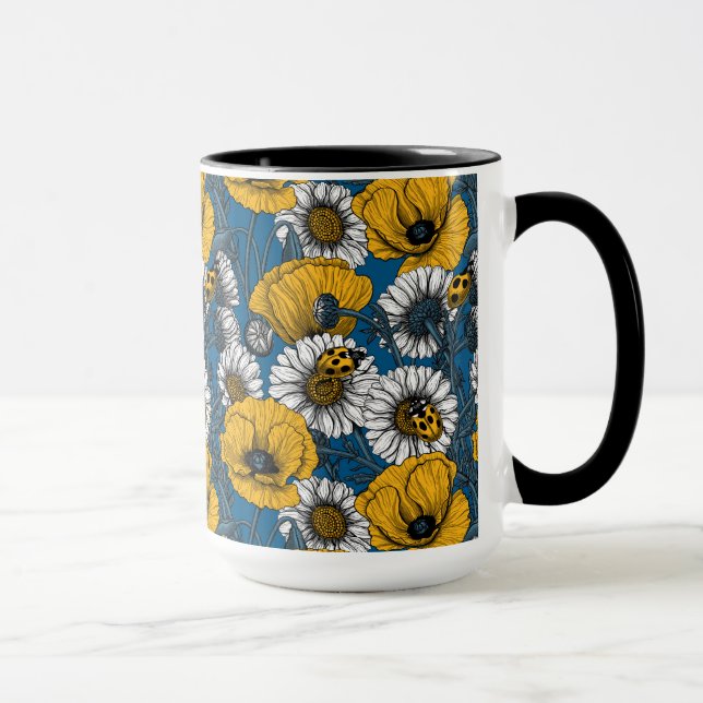 The meadow in yellow and blue mug (Right)