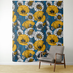 The meadow in yellow and blue tapestry