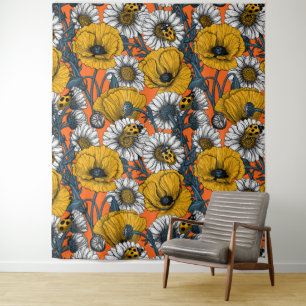 The meadow in yellow and blue tapestry