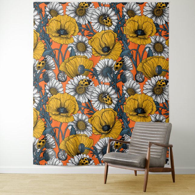 The meadow in yellow and blue tapestry (In Situ)