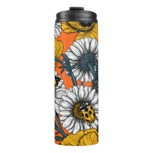The meadow in yellow and blue thermal tumbler