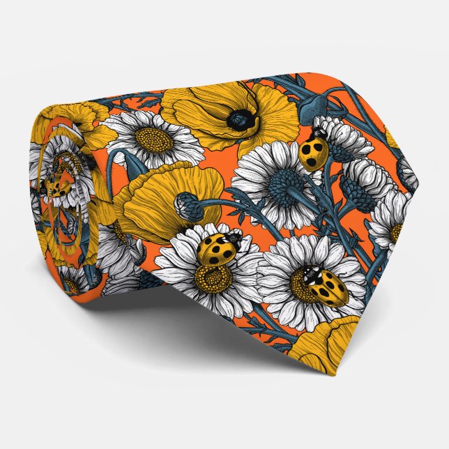 The meadow in yellow and blue tie (Rolled)