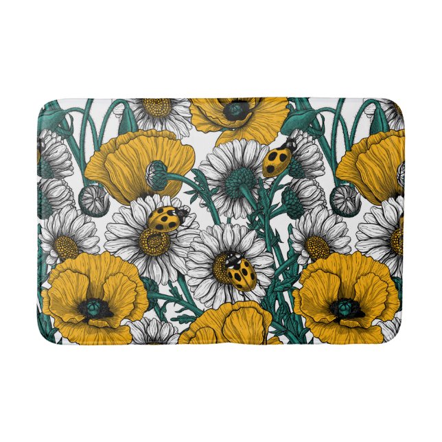 The meadow in yellow bath mat (Front)