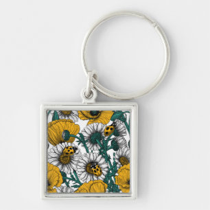 The meadow in yellow key ring