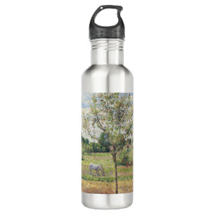 The Meadow with Grey Horse, Eragny, Oil Painting 710 Ml Water Bottle