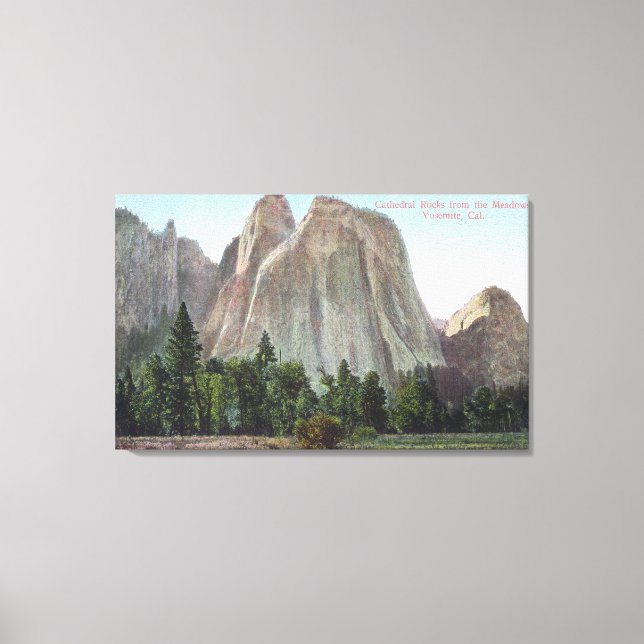The Meadows View of Cathedral Rocks Canvas Print (Front)