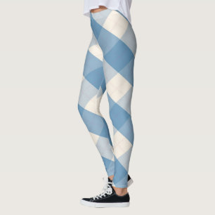 The MeanClique Argyle Blue Leggings